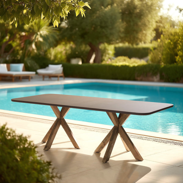 Nestor - Table À Manger De Jardin - Marron