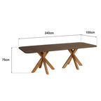 Nestor - Ensemble Table Et Bancs - Marron