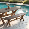 Nestor - Banc De Jardin - Marron