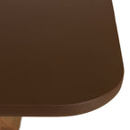 Nestor - Ensemble Table Et Bancs - Marron