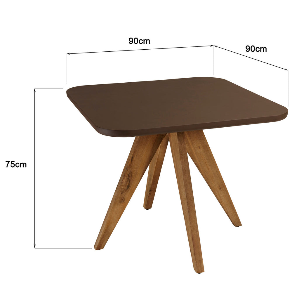Nestor - Table À Manger De Jardin - Marron