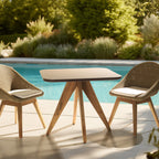 Nestor - Table À Manger De Jardin - Marron