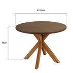 Nestor - Table À Manger De Jardin - Marron
