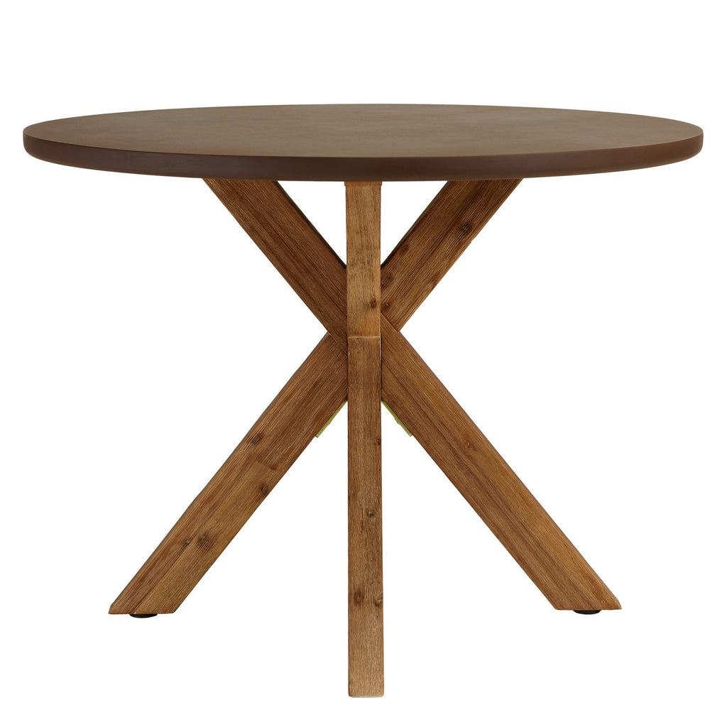 Nestor - Table À Manger De Jardin - Marron