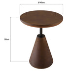 Nestor - Table D'Appoint De Jardin - Marron/Noir