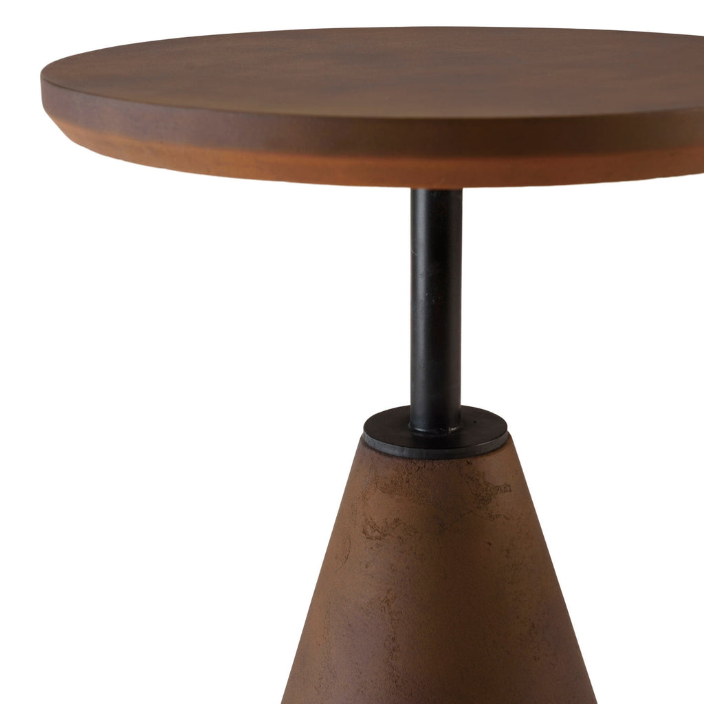 Nestor - Table D'Appoint De Jardin - Marron/Noir