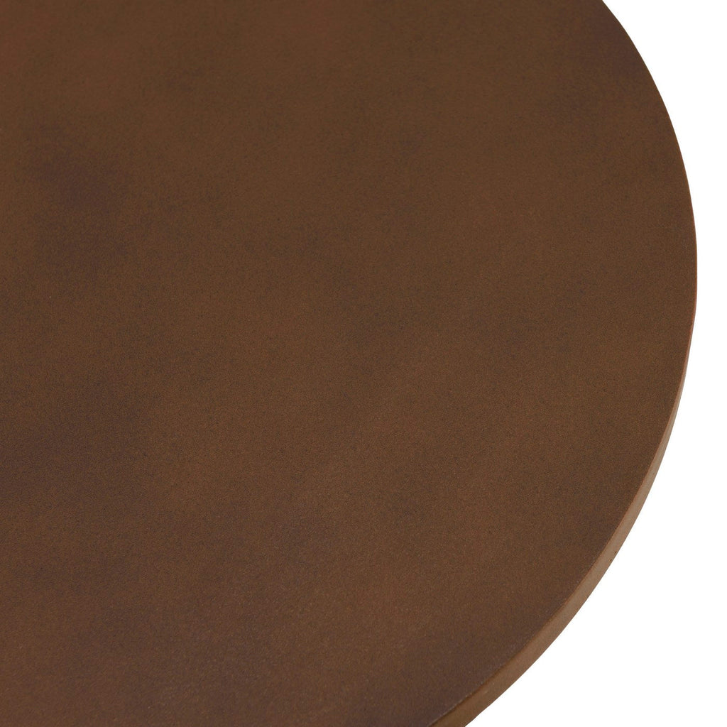 Nestor - Table D'Appoint De Jardin - Marron/Noir