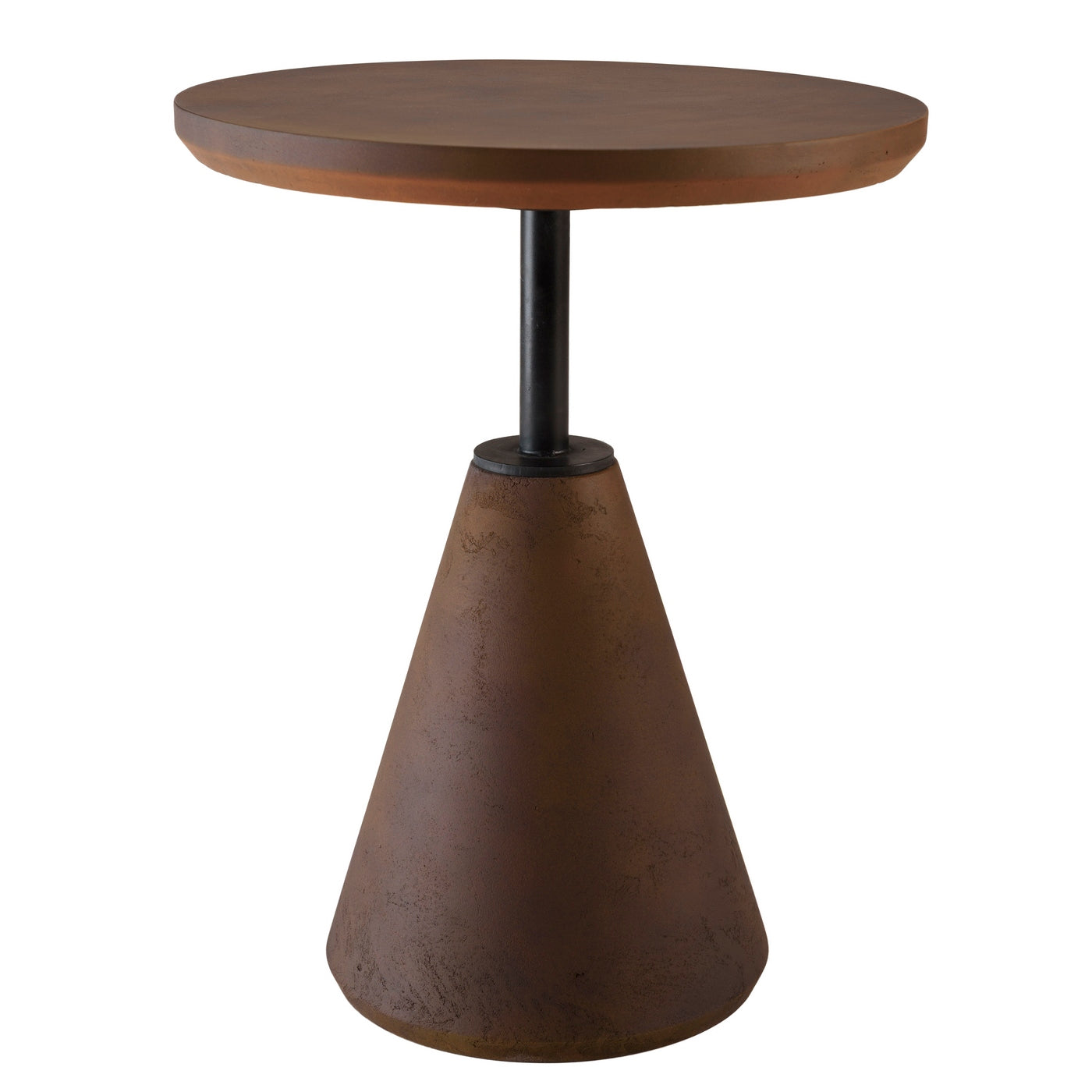 Nestor - Table D'Appoint De Jardin - Marron/Noir
