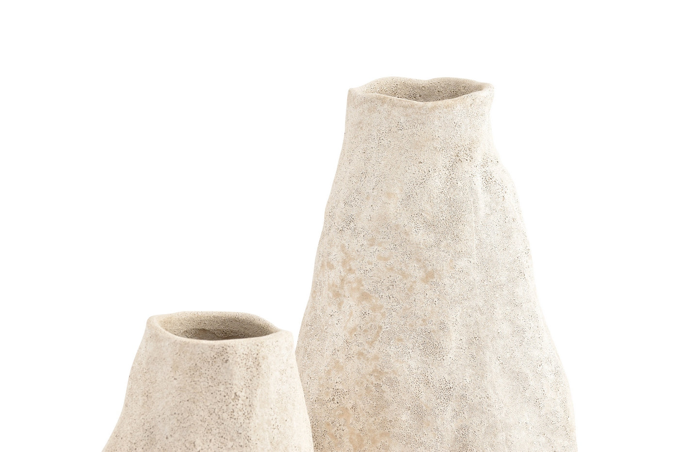 Cave - Vase - Grès - Beige