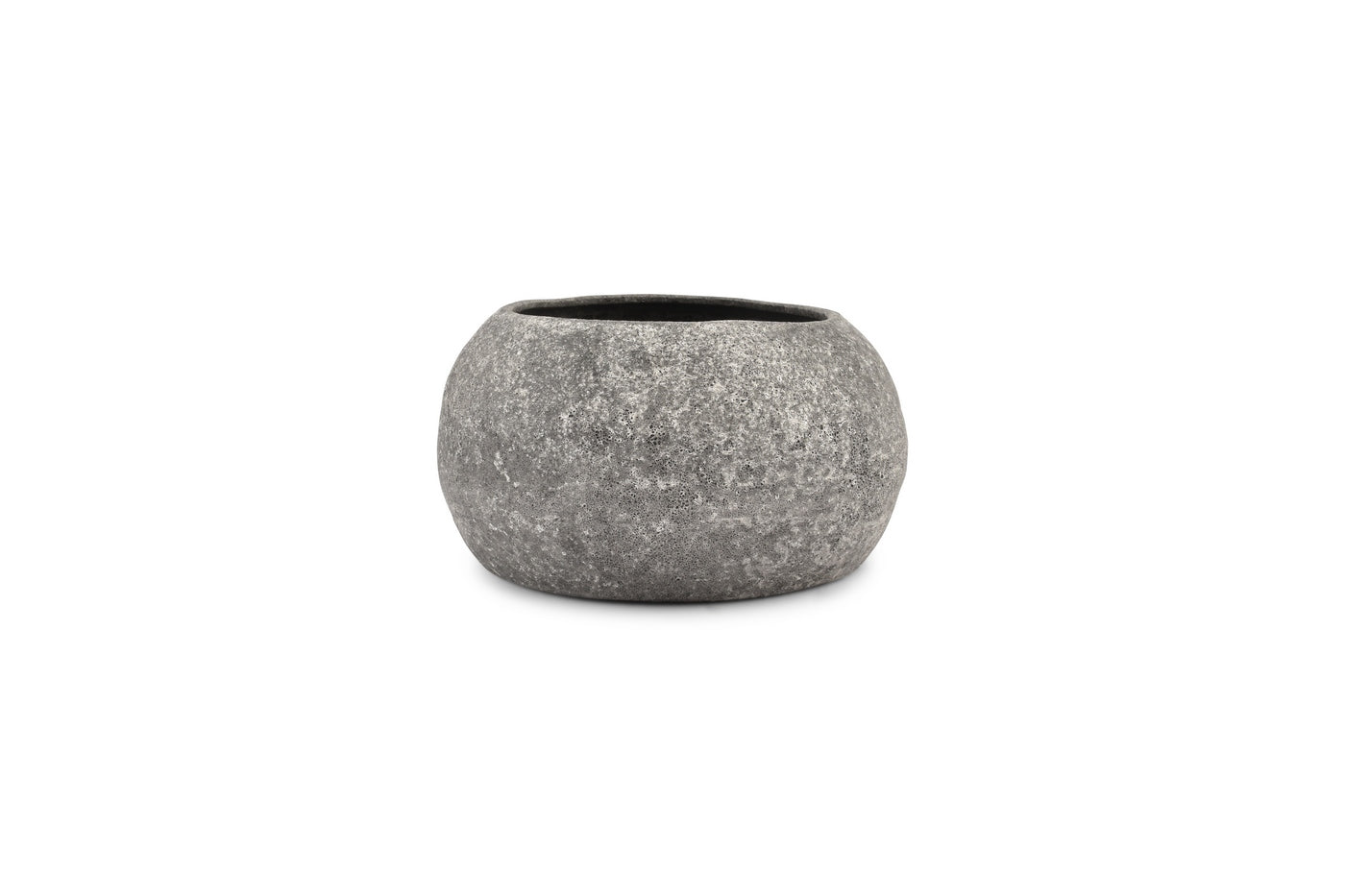 Cave - Plat Décoratif Anthracite - Grès - Gris