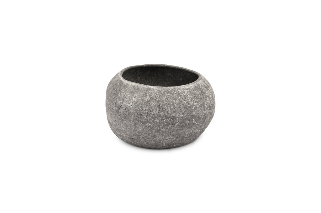 Cave - Plat Décoratif Anthracite - Grès - Gris