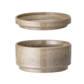 Pot rond en grès "Addison" Marron - INSIDE Box - Shop - Conseil