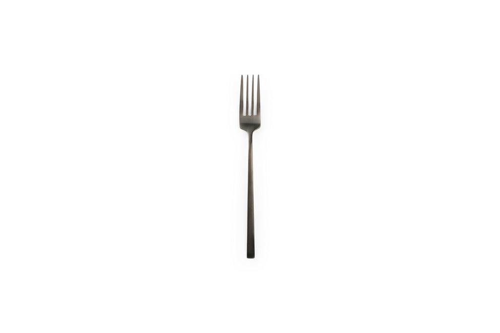 Terno - Set De 6 Fourchettes À Dessert - Inox - Noir