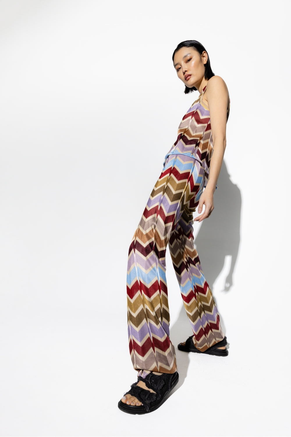 Le Pantalon Edwin Zigzag Bleu