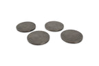 Charm - Set De 4 Sous-Verres Nervurés - Aluminium - Noir