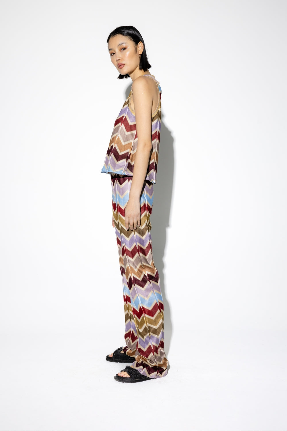 Le Pantalon Edwin Zigzag Bleu