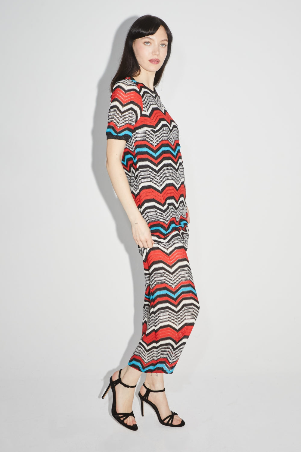 La Maxi Robe Annalisa Zigzag Rouge