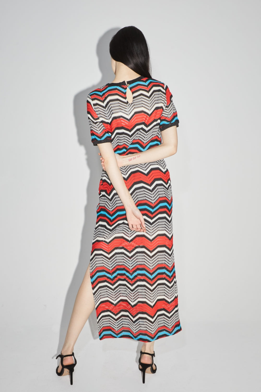 La Maxi Robe Annalisa Zigzag Rouge