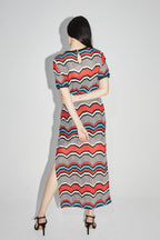 La Maxi Robe Annalisa Zigzag Rouge