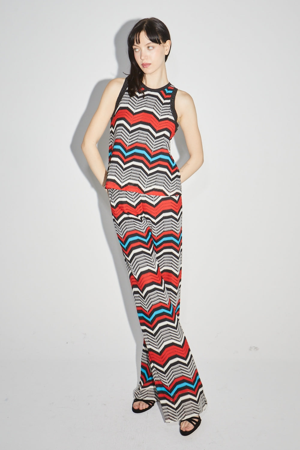 Le Top Marika Zigzag Rouge