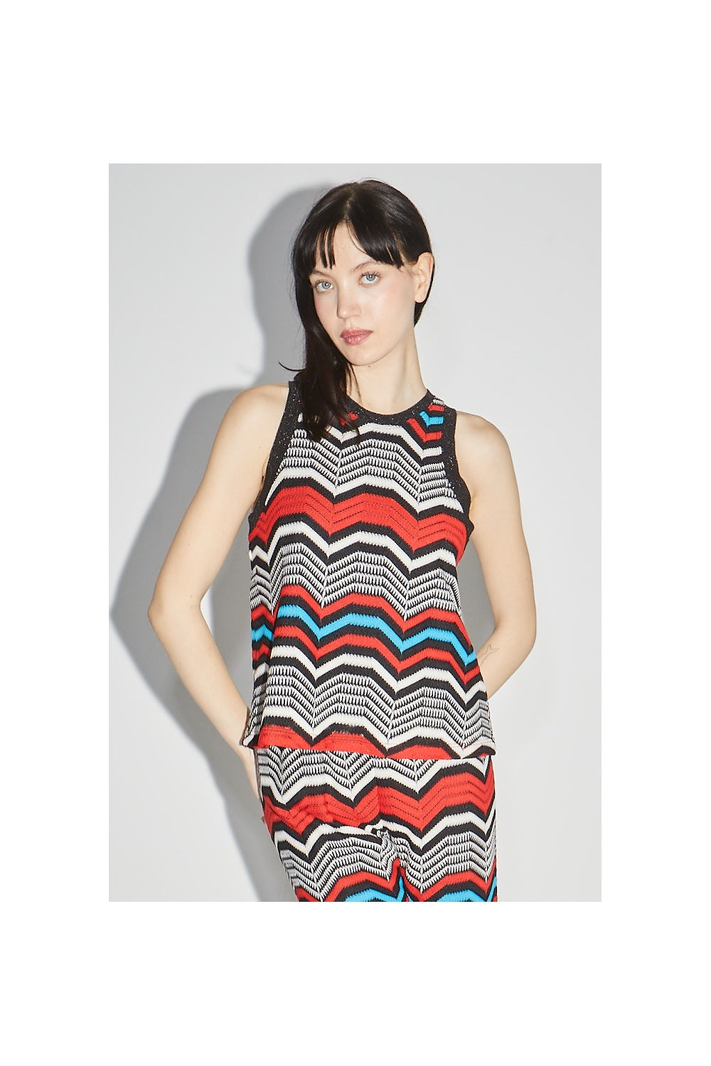 Le Top Marika Zigzag Rouge