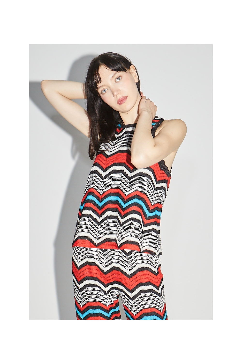 Le Top Marika Zigzag Rouge