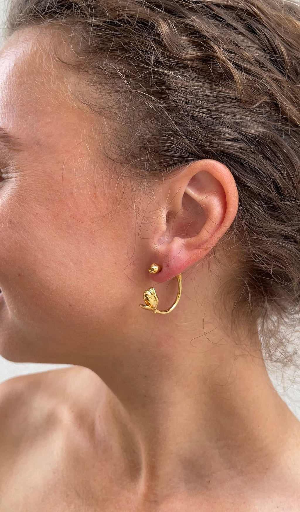 Boucles D'Oreilles Enroll Flower