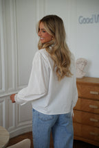 Chemise Brodée Lucia - Blanche