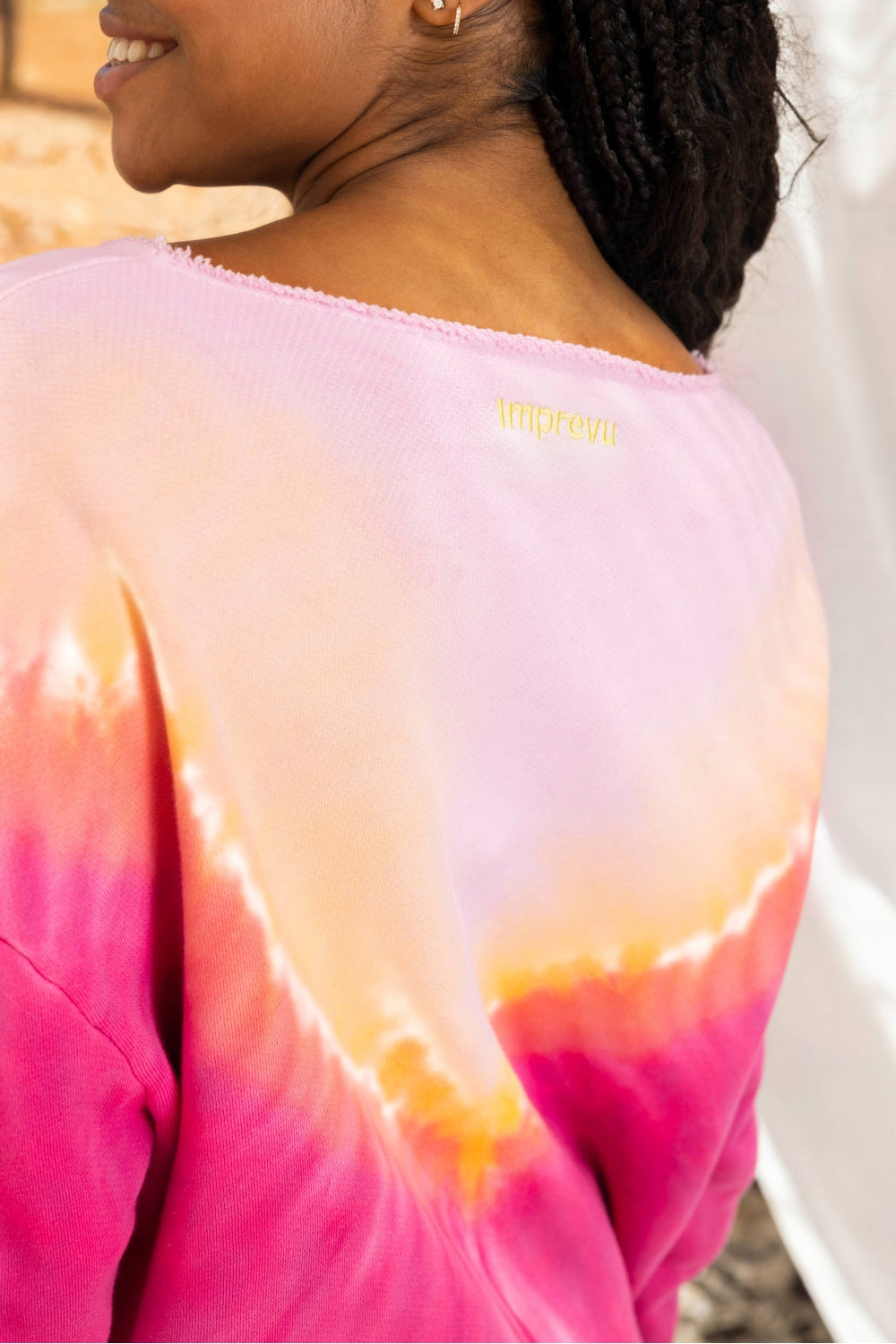 Le Sweatshirt Paolo Tie And Dye Rose