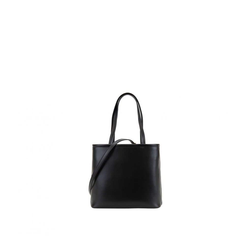 Prada - Cabas Logo Leather - Femme - Black