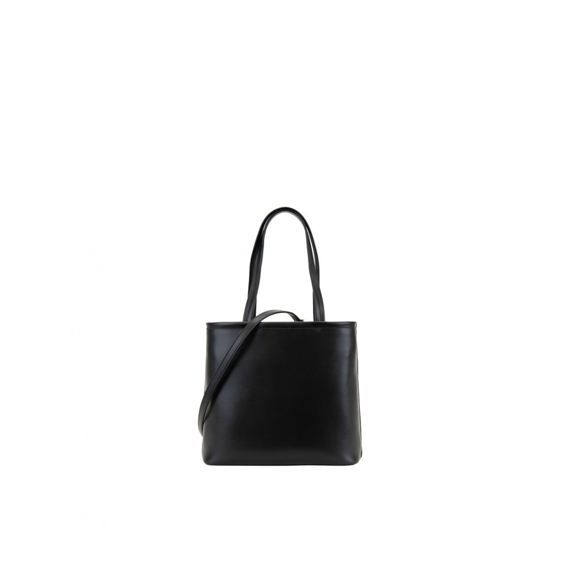 Prada - Cabas Logo Leather - Femme - Black
