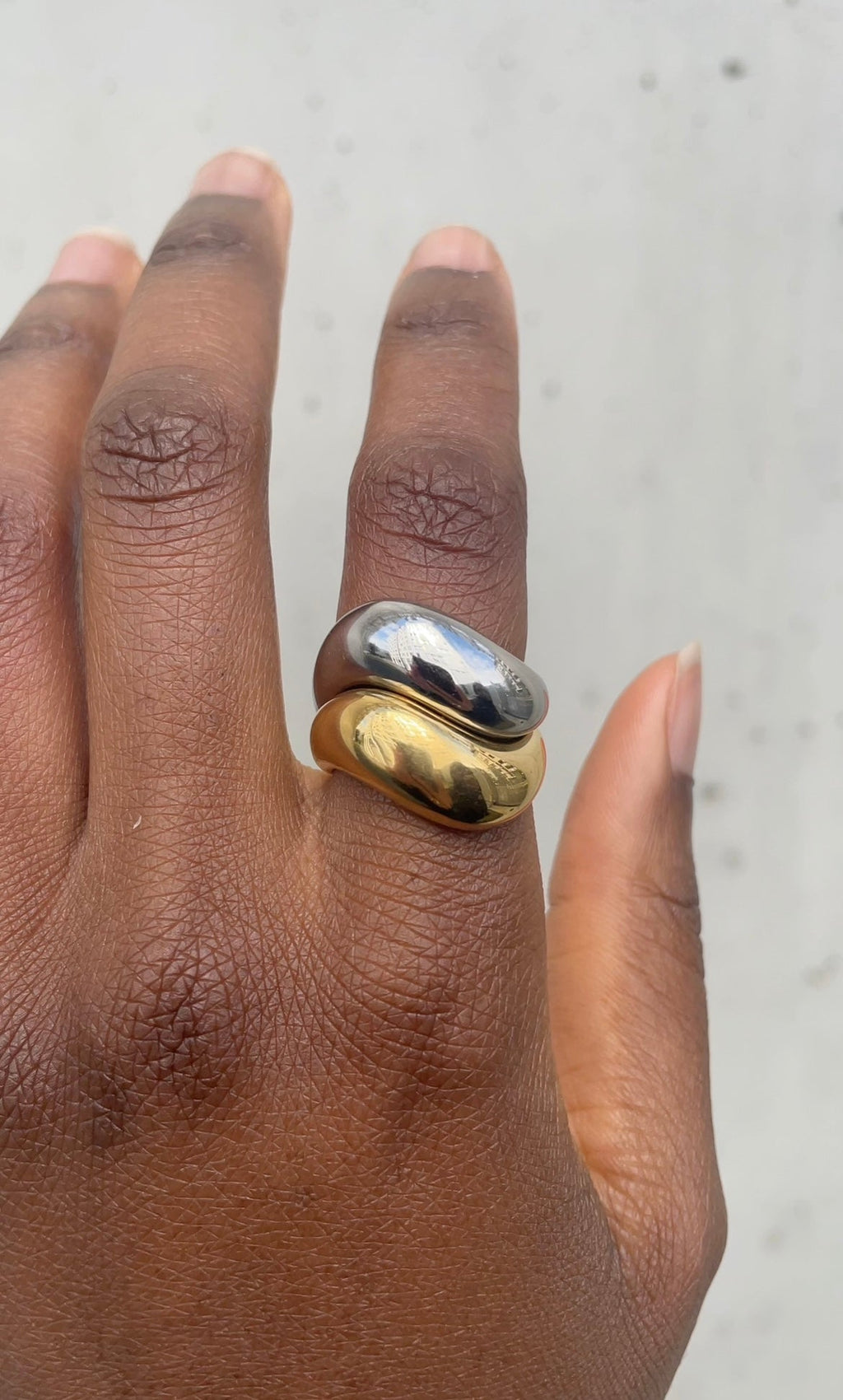 Bague Duo Wave