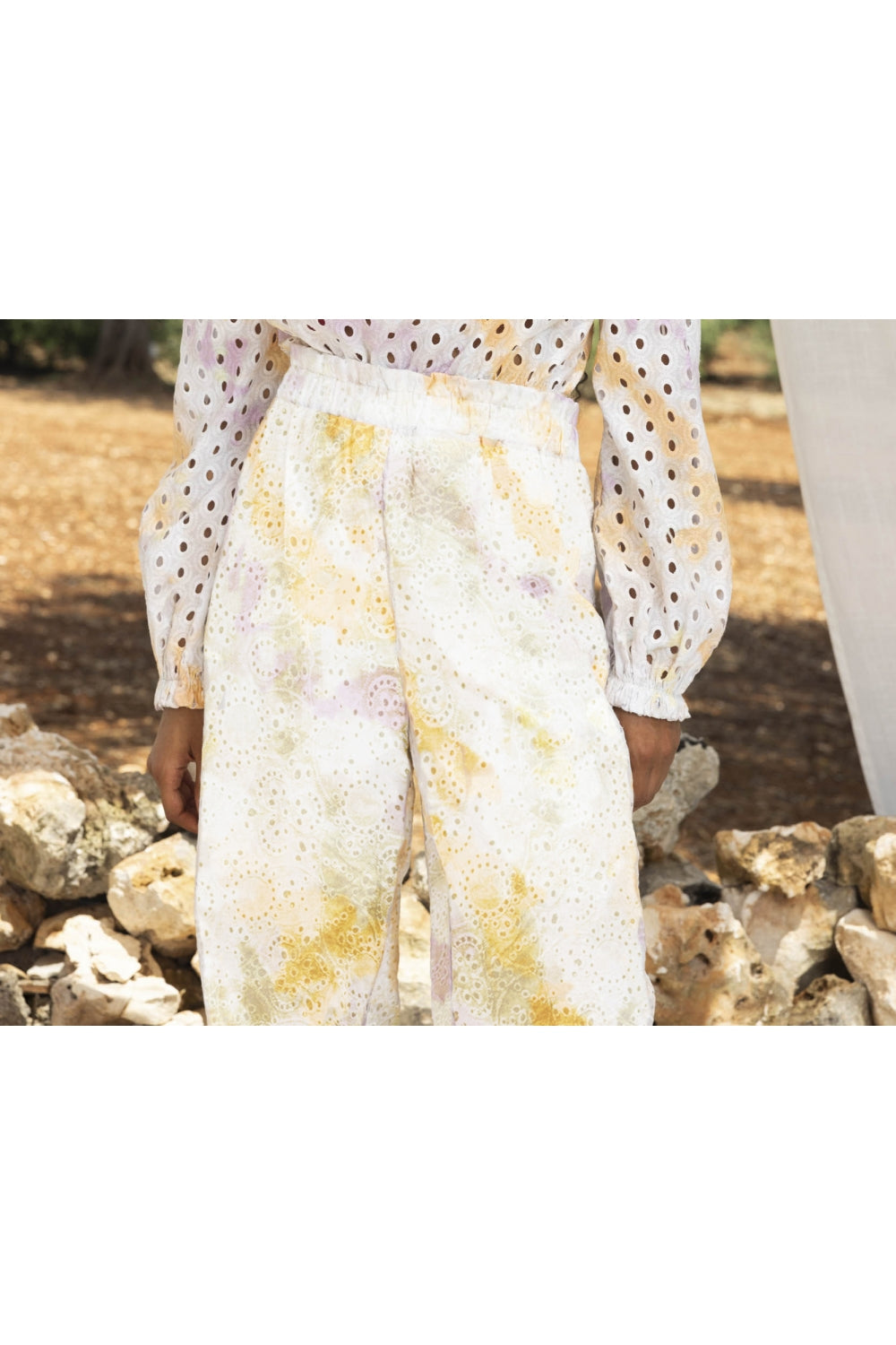 Le Pantalon Fanny Broderie Anglaise Tie And Dye