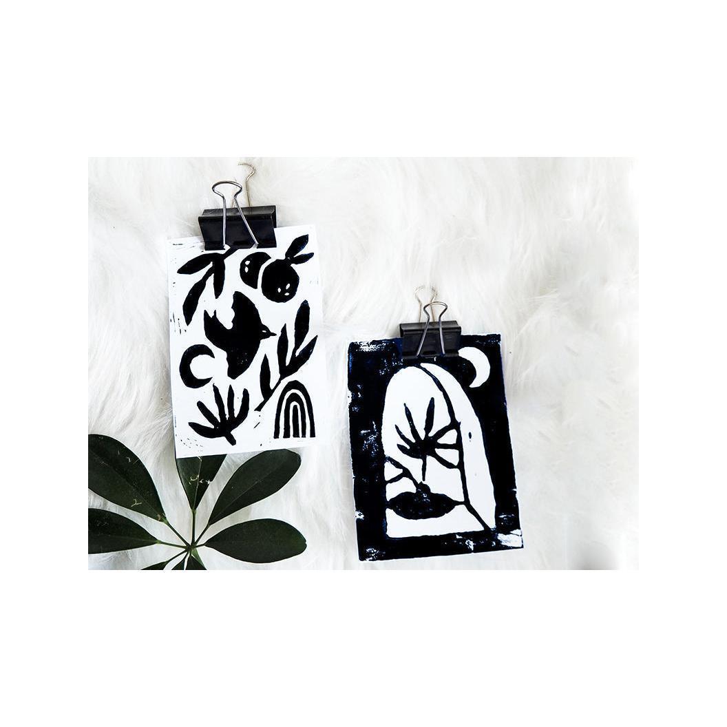 Kit Diy Deco - Mes Cartes En Linogravure