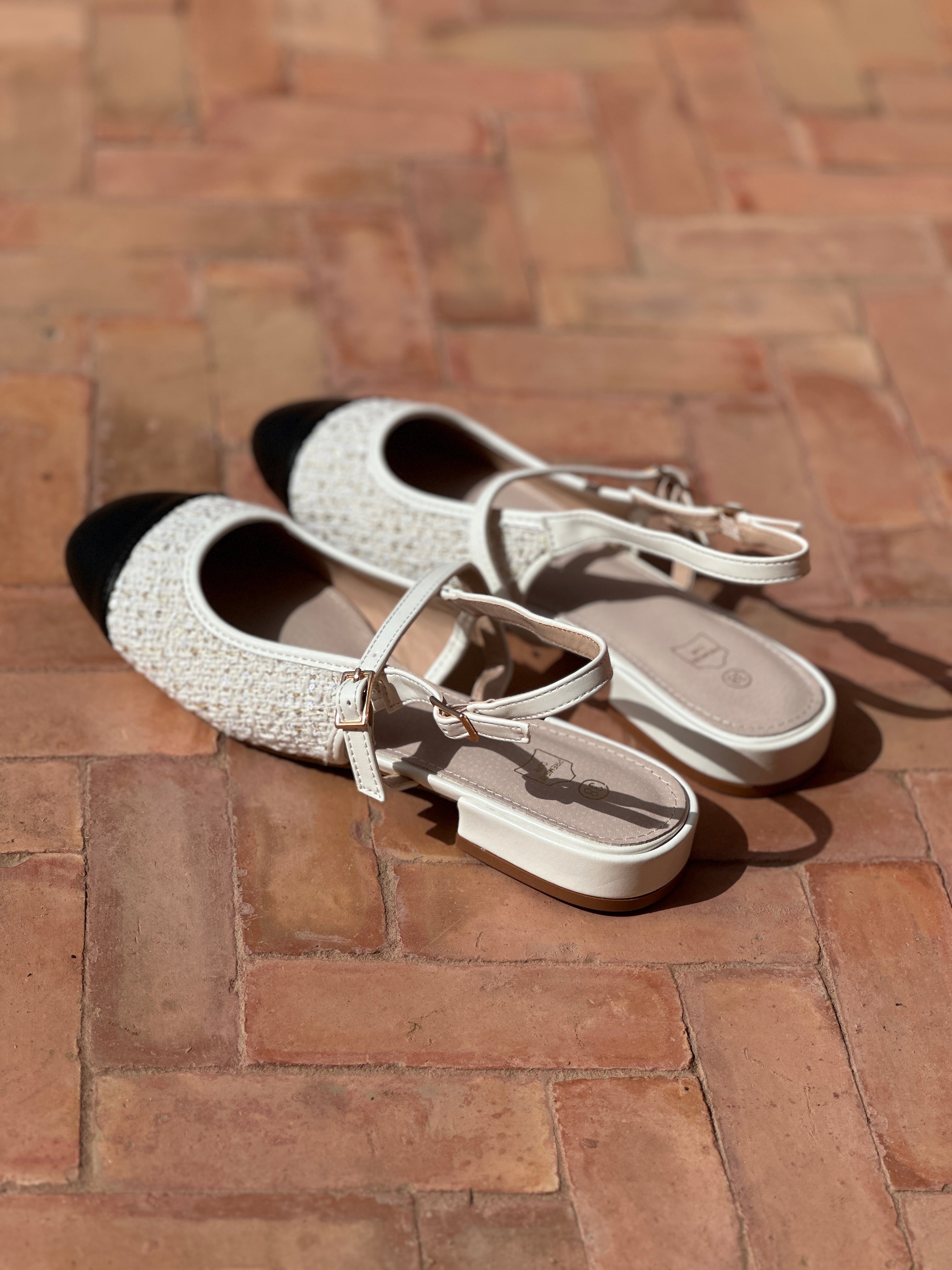 Slingback Maria - Blanc
