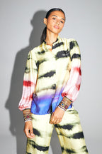 La Chemise Darline Imprimé Funky Tie And Dye Fabriquée En Italie