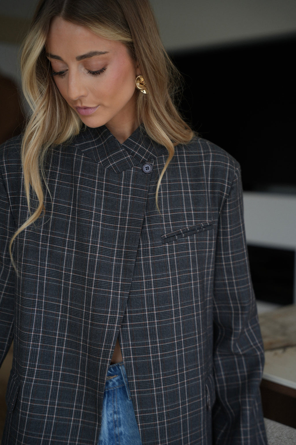 Blazer Asymétrique Loane - Gris