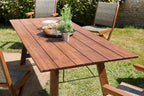 Vick - Table De Jardin 6/8 Pers - Marron
