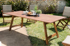 Vick - Table De Jardin 6/8 Pers - Marron