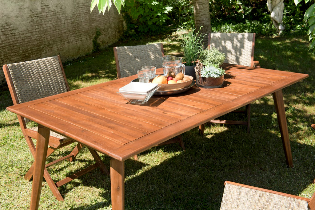 Vick - Table De Jardin 8/10 Pers - Marron
