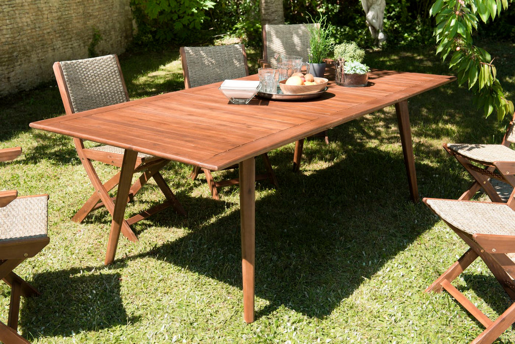 Vick - Table De Jardin 8/10 Pers - Marron