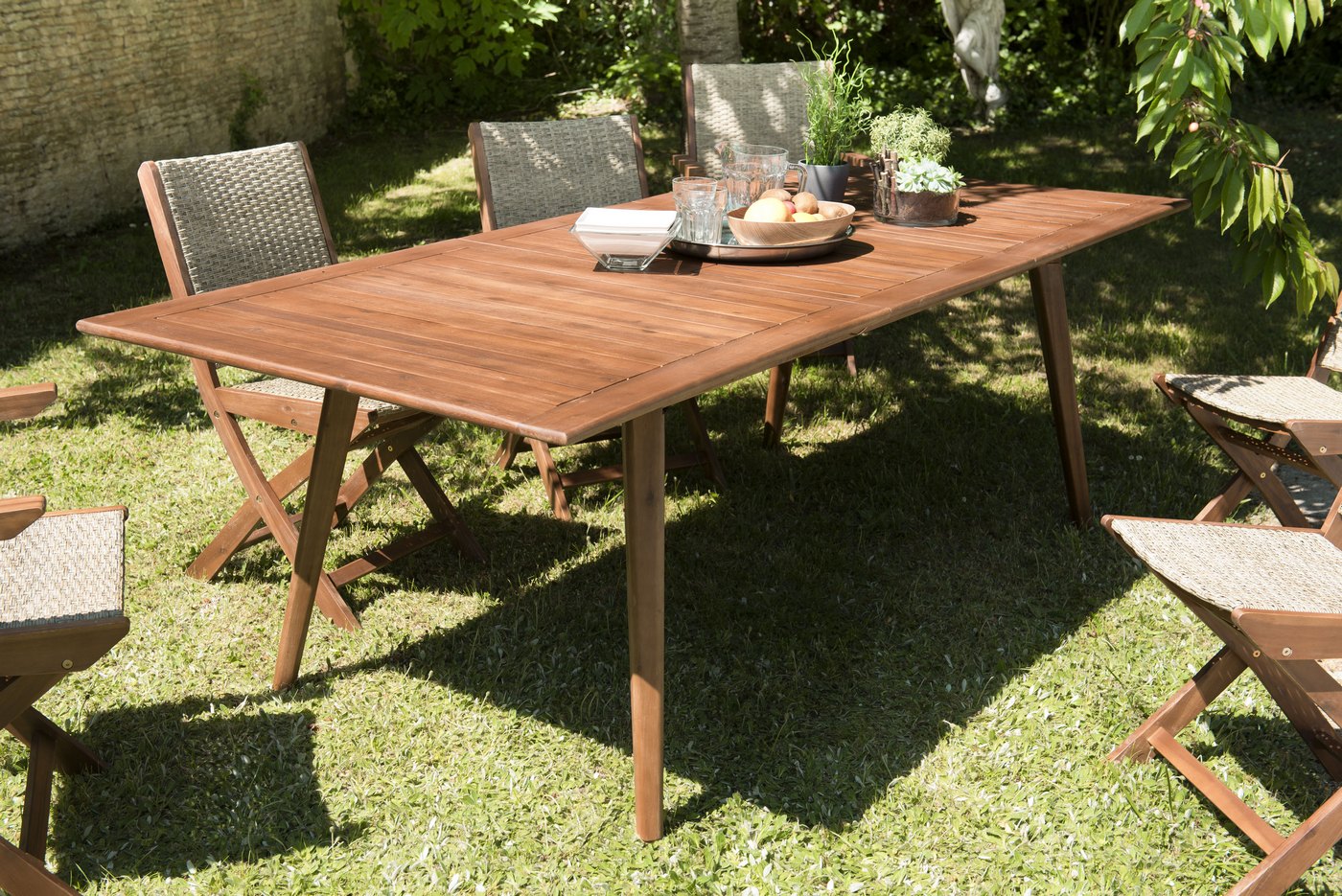 Vick - Table De Jardin 8/10 Pers - Marron