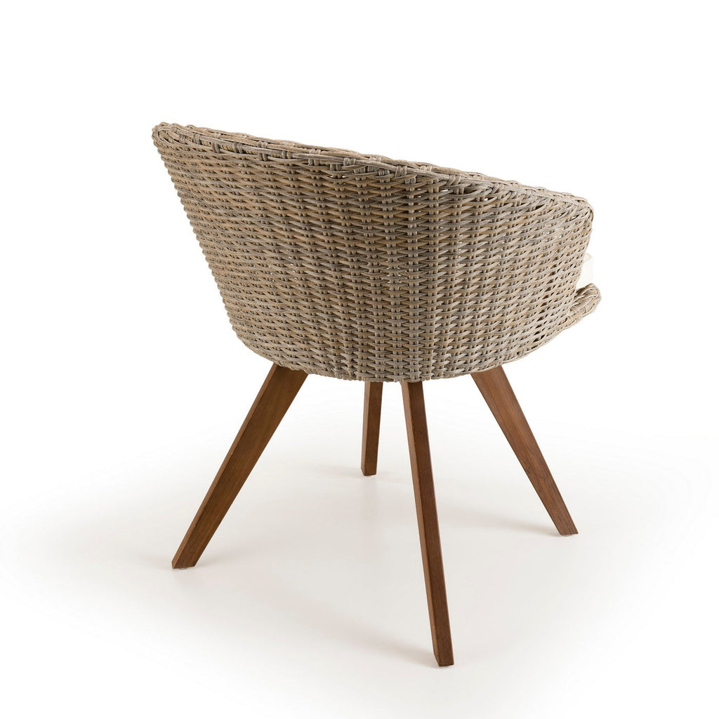 Vick - Chaise De Jardin - Taupe/Marron/Beige