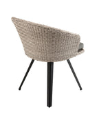 Vick - Chaise De Jardin - Noir/Gris