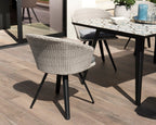 Vick - Chaise De Jardin - Noir/Gris