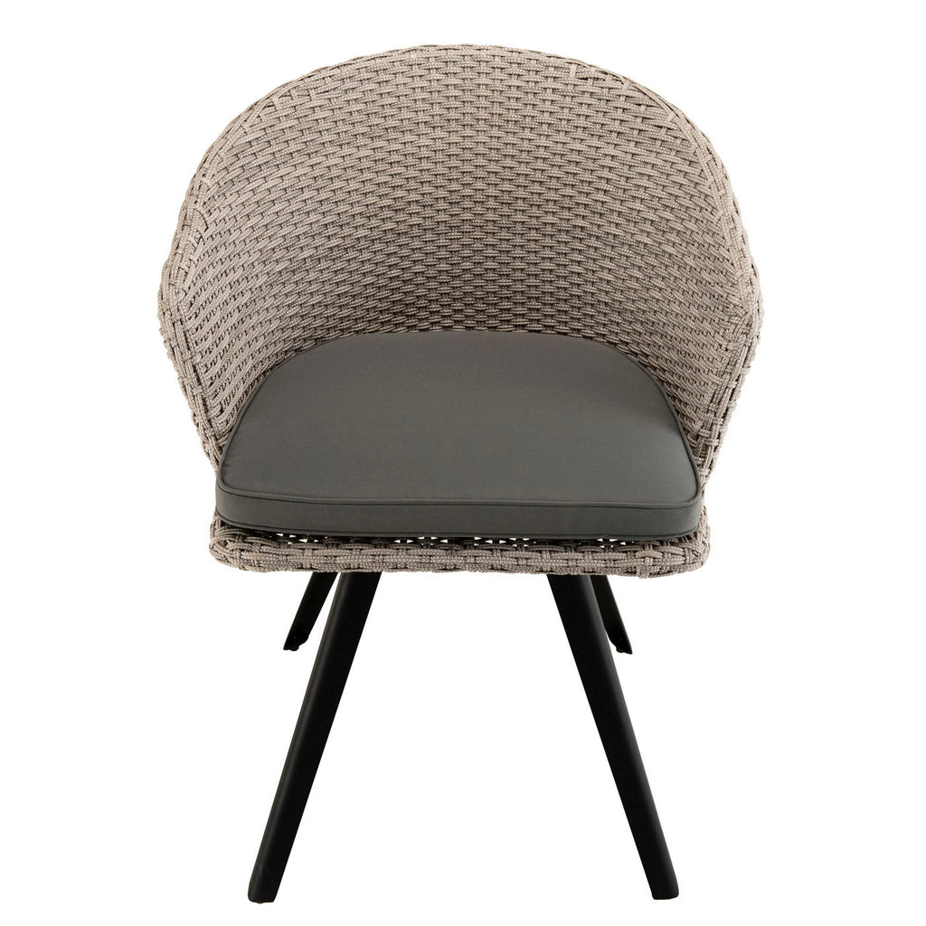 Vick - Chaise De Jardin - Noir/Gris