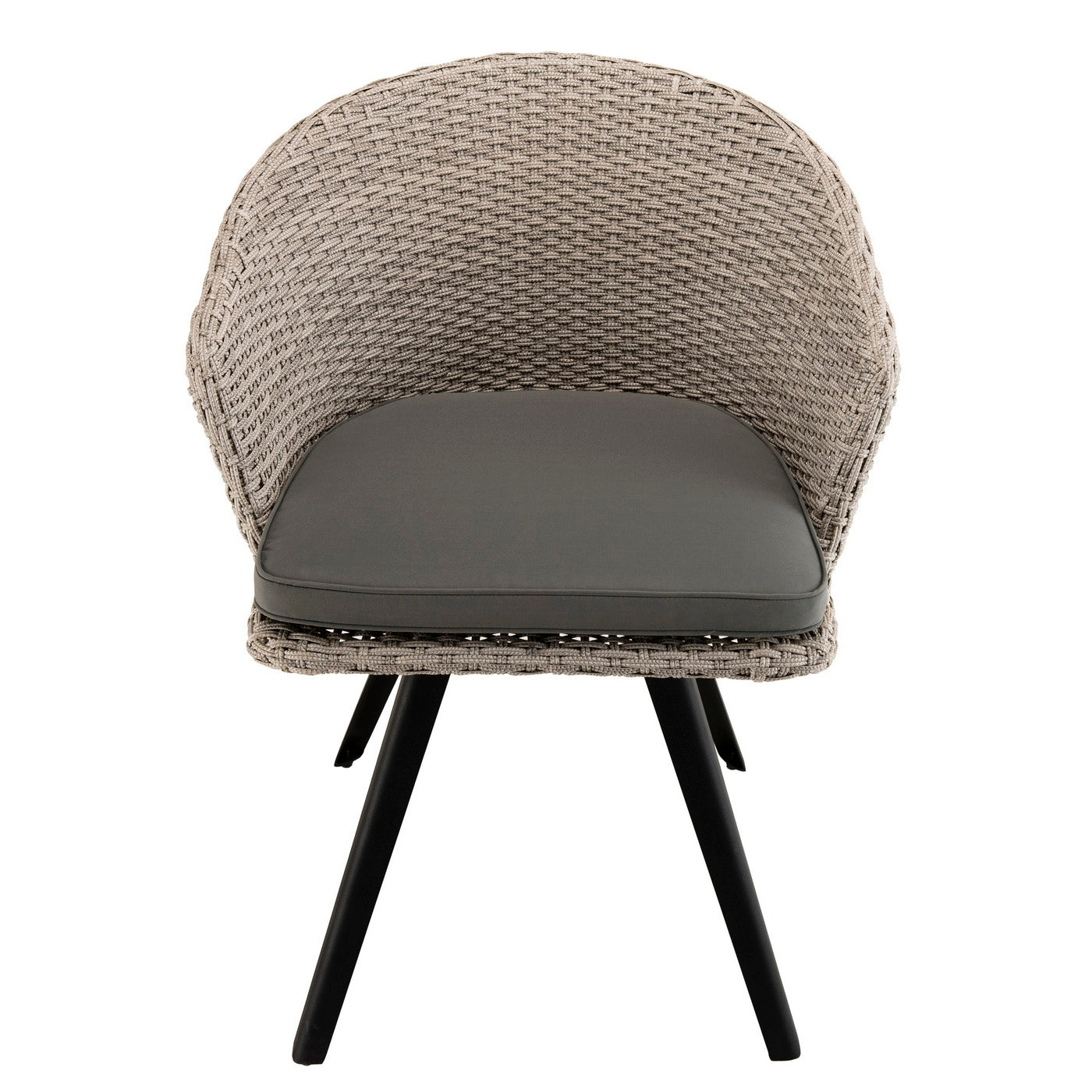 Vick - Chaise De Jardin - Noir/Gris