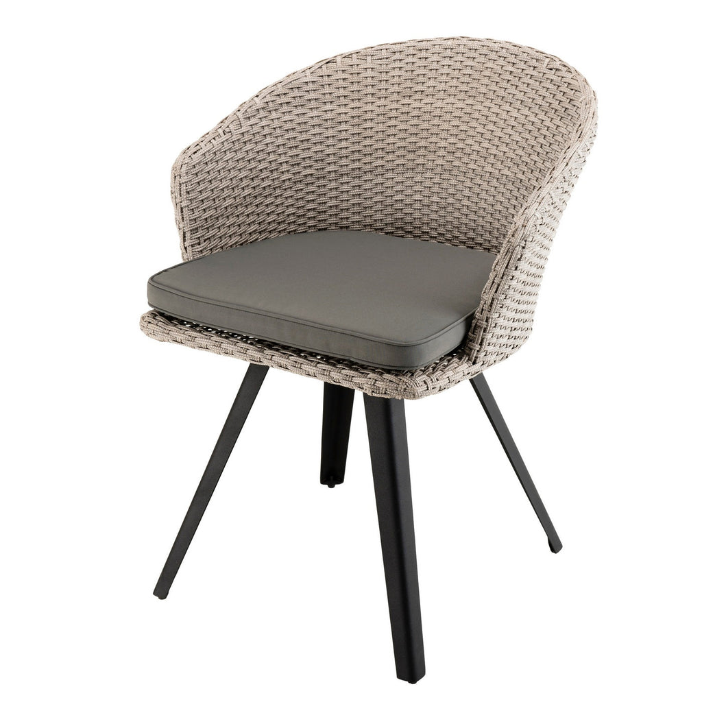 Vick - Chaise De Jardin - Noir/Gris