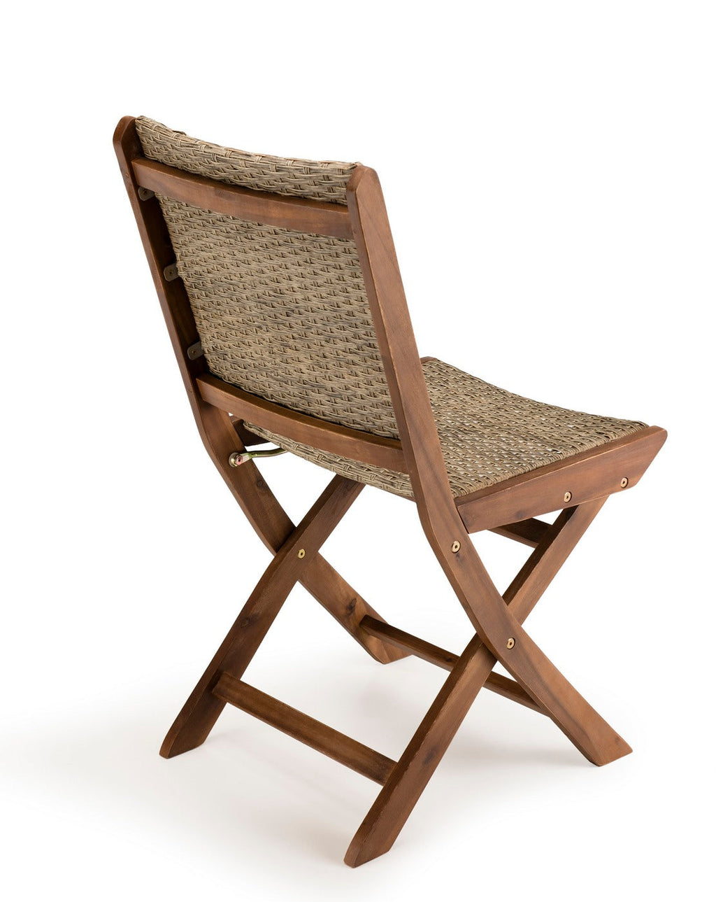 Vick - Lot De 2 Chaises Jardin - Taupe/Marron