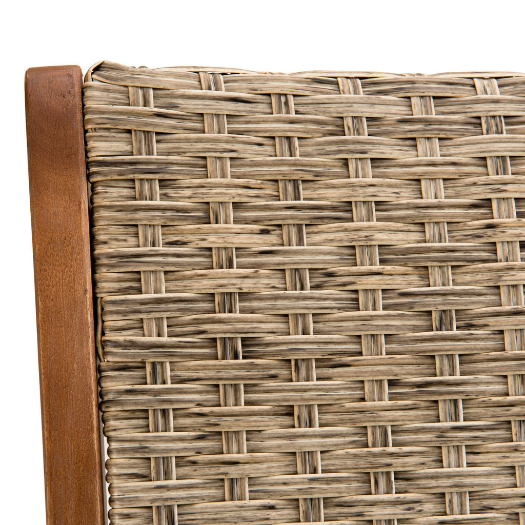 Vick - Lot De 2 Chaises Jardin - Taupe/Marron